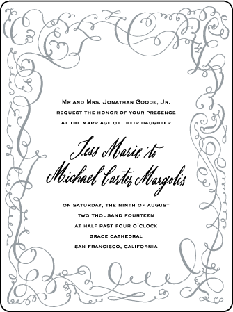 Aria Letterpress Invitation Design Medium