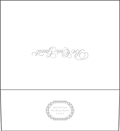 Ashton Letterpress Envelope Design Medium