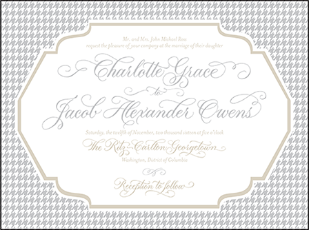 Ashton Letterpress Invitation Design Medium