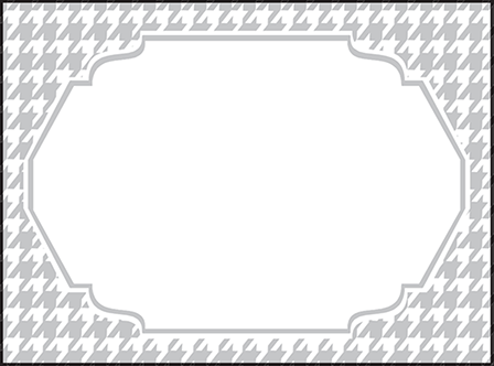 Ashton Letterpress Placecard Flat Design Medium