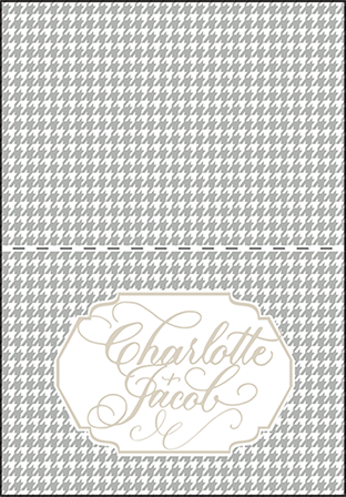 Ashton Letterpress Thank You Card Fold Design Medium