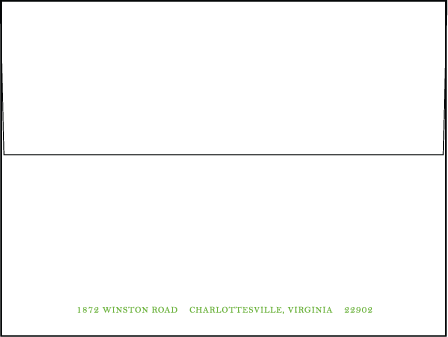 Astor Letterpress Envelope Design Medium