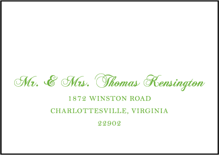 Astor Letterpress Reply Envelope Design Medium