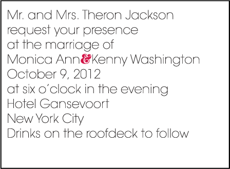 Avant Letterpress Invitation Design Medium