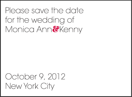 Avant Letterpress Save The Date Design Medium