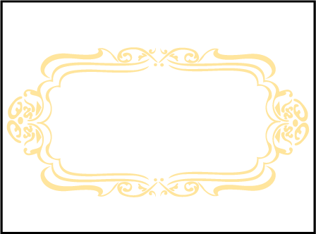 Avenue Letterpress Placecard Flat Design Medium