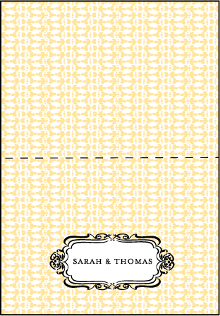 Avenue Letterpress Thank You Card Fold Design Medium