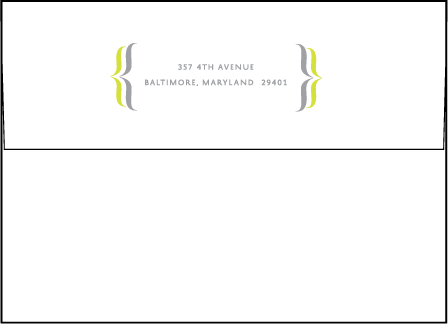 Avion Letterpress Envelope Design Medium