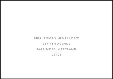 Avion Letterpress Reply Envelope Design Medium