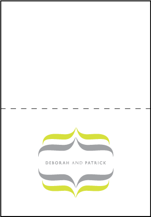 Avion Letterpress Thank You Card Fold Design Medium