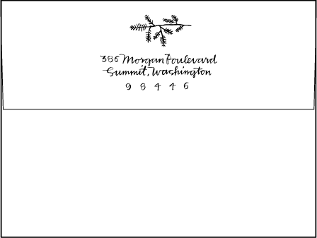 Balsam Calligraphy Letterpress Envelope Design Medium