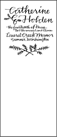 Balsam Calligraphy Letterpress Program Tea Design Medium