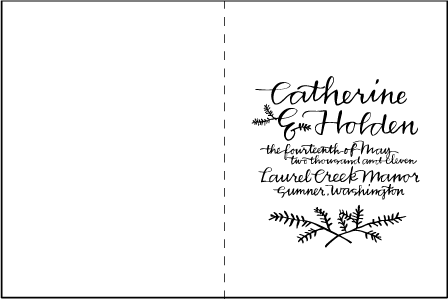 Balsam Calligraphy Letterpress Program Design Medium