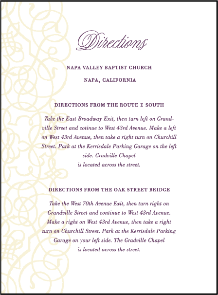 Baroque Letterpress Direction Design Medium