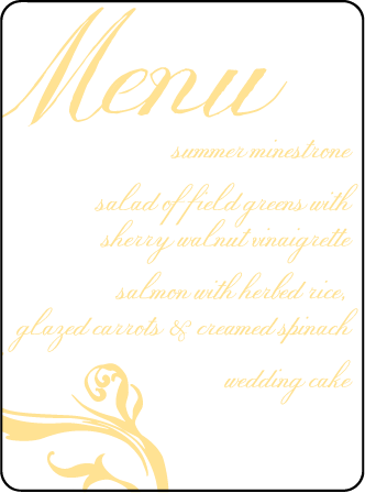 Beale Letterpress Menu Design Medium