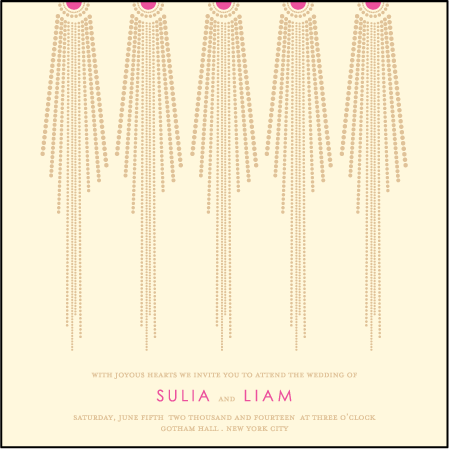 Bejeweled Letterpress Invitation Design Medium