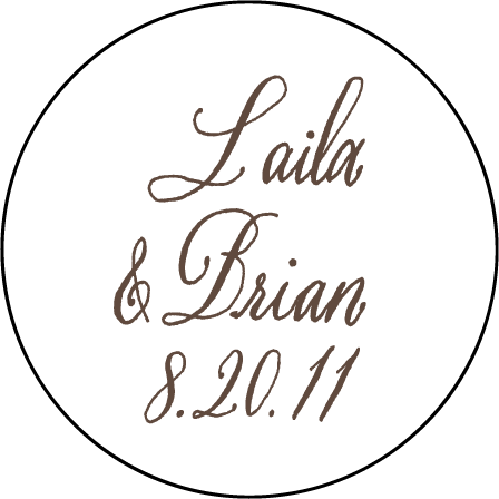 Belle Calligraphy Letterpress Coaster Design Medium