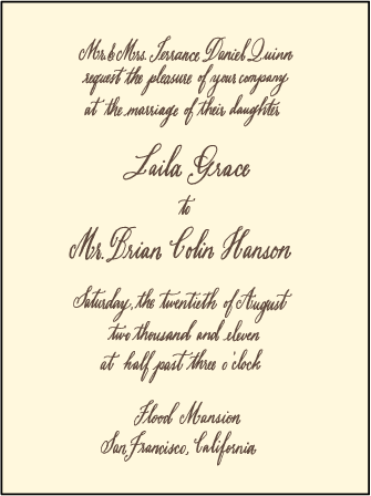 Belle Calligraphy Letterpress Invitation Design Medium