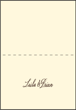 Belle Calligraphy Letterpress Thank You Card Fold Design Medium