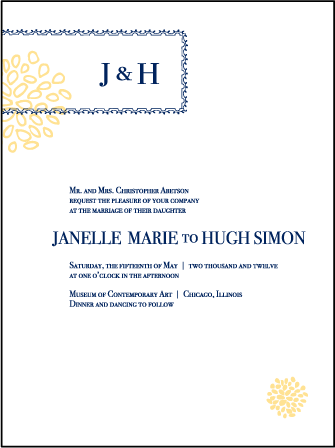 Bellini Letterpress Invitation Design Medium