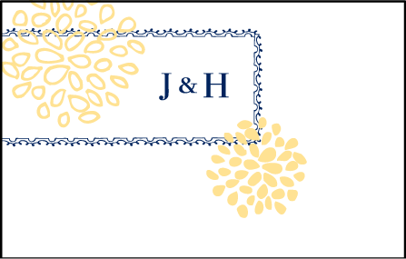 Bellini Letterpress Reply Postcard Front Design Medium