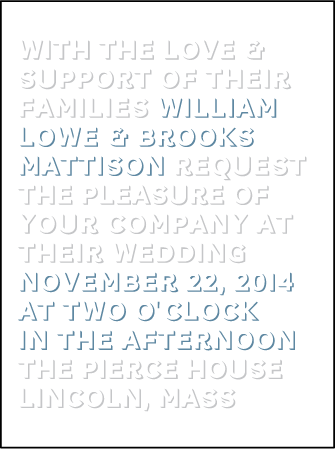 Bennett Simple Letterpress Invitation Design Medium