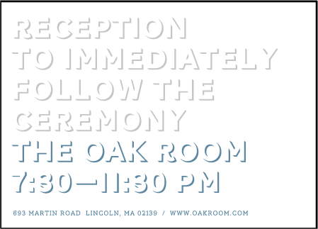 Bennett Simple Letterpress Reception Design Medium