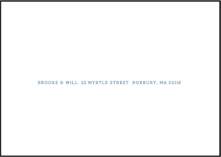 Bennett Simple Letterpress Reply Envelope Design Medium