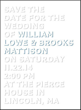 Bennett Simple Letterpress Save The Date Design Medium