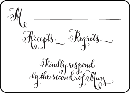 Bescal Calligraphy Letterpress Reply Design Medium
