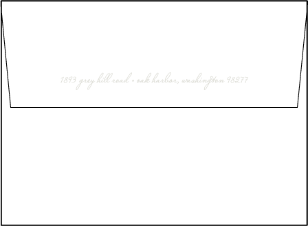 Birch Letterpress Envelope Design Medium