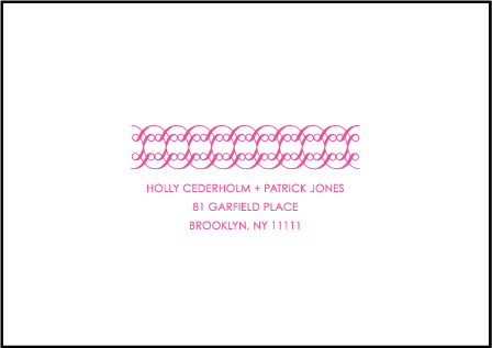 Birds Letterpress Reply Envelope Design Medium