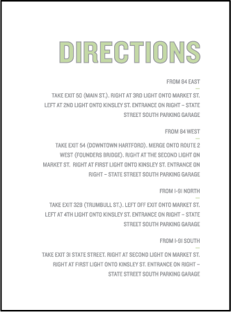 Bleecker Modern Letterpress Direction Design Medium