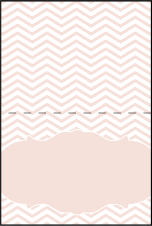 Boardwalk Letterpress Placecard Fold Design Medium