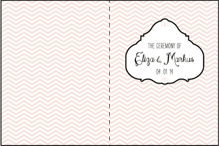 Boardwalk Letterpress Program Design Medium