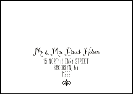 Boardwalk Letterpress Reply Envelope Design Medium