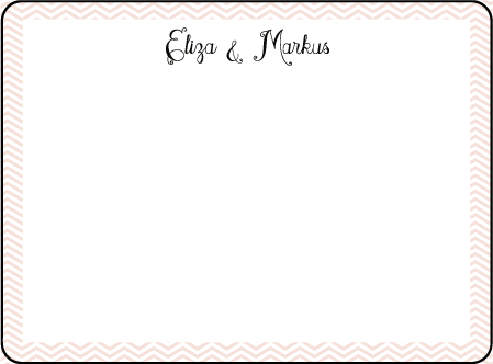 Boardwalk Letterpress Thank You Card Flat Design Medium