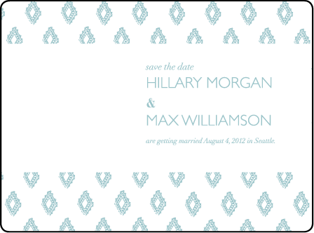 Boho Letterpress Save The Date Design Medium