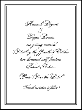 Bordure Letterpress Save The Date Design Medium