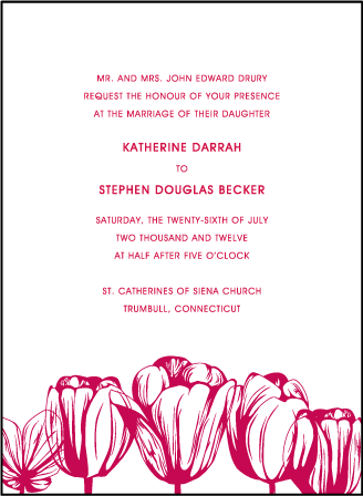 Botanicals Letterpress Invitation Design Medium