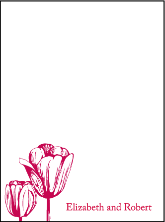 Botanicals Letterpress Thank You Card Flat Design Medium