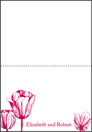 Botanicals Letterpress Thank You Card Fold Design Medium