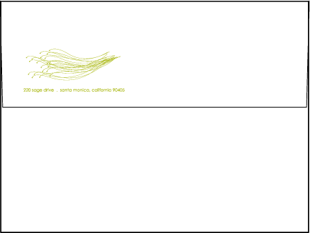 Botanique Letterpress Envelope Design Medium