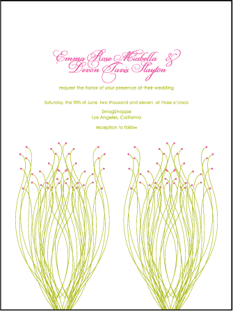 Botanique Letterpress Invitation Design Medium