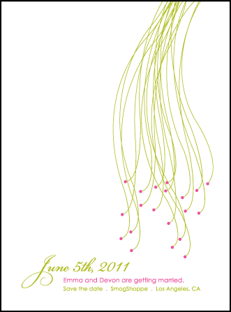 Botanique Letterpress Save The Date Design Medium