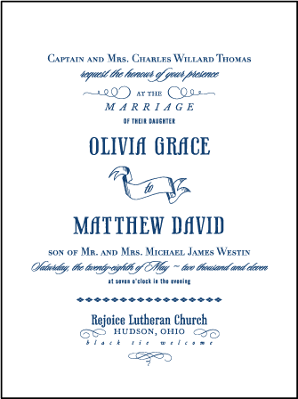 Bradford Letterpress Invitation Design Medium