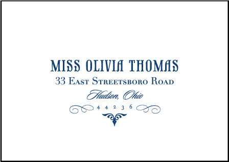 Bradford Letterpress Reply Envelope Design Medium