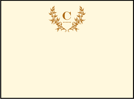 Branch Letterpress Placecard Flat Design Medium