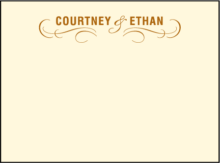 Branch Letterpress Thank You Card Flat Design Medium