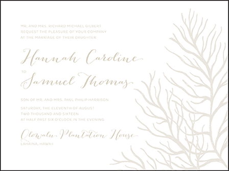 Breakers Letterpress Invitation Design Medium